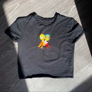 Forever 21 Simpsons Crop Top